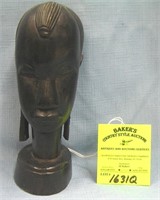 Hand carved African bust