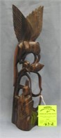 Hand carved figural bird carving