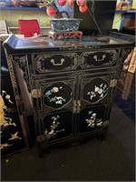 Black Lacquered Oriental Table