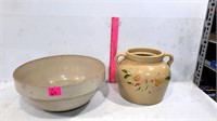 Pottery bowl & Bean Pot