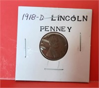 1918-D Wheat Penny