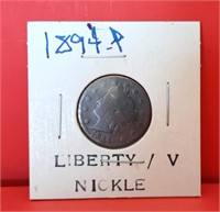 1894 Liberty "V" Nickel