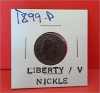 1899 Liberty "V" Nickel