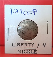 1910 Liberty "V" Nickel