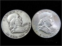 1953-D AND 1962-D FRANKLIN HALF DOLLARS