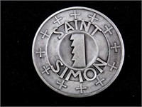 1972 FRANKLIN MINT "ST. SIMON" STERLING