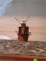 G Bruce Lighthouse Painting