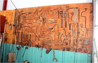 Wall Display w/Vintage Hand Tools