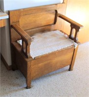 Vintage Oak Seat/Chair