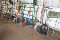 Line of Misc Items - Yard/Barn Tools