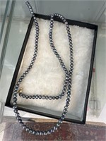 TAHITIAN PEARL NECKLACE AND BRACELET / CLASPS