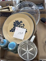 PYREX PLATE, S&P SHAKERS AND MORE