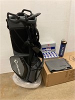 Golf Bag, balls, Water bottle & Towel