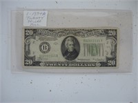 1934 A U.S. TWENTY DOLLAR BILL