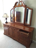 Drexel Dresser with Bifold Mirror