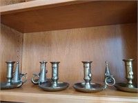 Group of Candlestick Holders with Snuffers