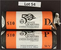 (2) $10 United States Mint State Quarters