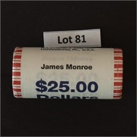 James Monroe $25