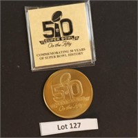 Superbowl On The 50 NFL Coin