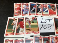 1990 Fleer Baseball Cards Cincinnattie Reds