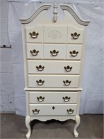 6 Drawer French provincial high boy chest 30 x