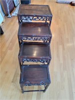 CHINESE ROSEWOOD NESTING TABLES