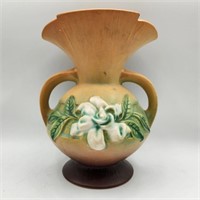 Roseville Brown Gardenia Vase