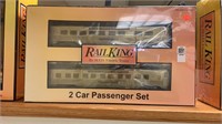 Rail King Streamlined Diner Car Set NIB
