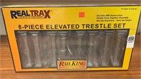 Rail King 8-Piece Elevated Trestle Set NIB