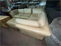 4 Piece Sectional Sofa (appears to be leather)