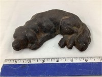 Cast Iron Dog Doorstop, 6 1/2”L, 4”D, 1 3/4”T