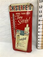 13"T Metal Chesterfield Cigarettes Thermometer