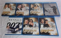 James Bond blu-ray discs.