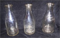 Vintage milk bottles.