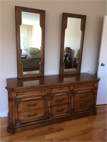 DOUBLE MIRRORED DRESSER BY WHITE FURNITURE COMP