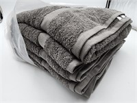 NEW 5 Room Essentials Gray Bath Towels