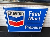 Chevron Metal Sign