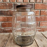 Vintage Barrel Pickle Jar