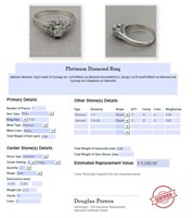 PLATINUM .29CTS DIAMOND RING