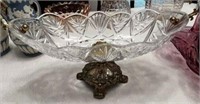 Pbo Lead Crystal Centerpiece Bowl- Western Germany