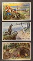 HUNTING: 3 x Rare Victorian Trade Cards