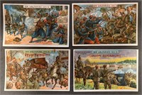 MILITARY: 4 x Scarce KAVALIER Trade Cards (1916)