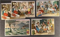 TYPE CARDS: 5 x Scarce KNORR Trade Cards (1900)