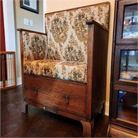 Antique Dresser Bench w/ Storage