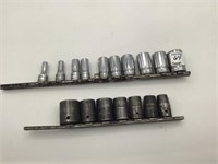 Group of 17 Snap On Sockets