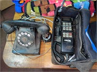 Vintage Motorola Mobil Phone & Rotary Phone