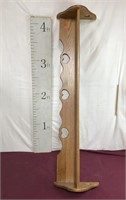 Long Solid Oak Wall Shelf With Heart Design