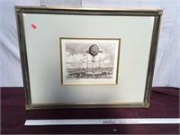 Artwork/Etched, French, H.A. Balloon 1784