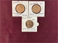 2 Sacagawea $1 Coins: 1- 2000P, 1- No Date; And