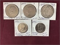 2 Bicentennial Eisenhower Silver Dollars, 2